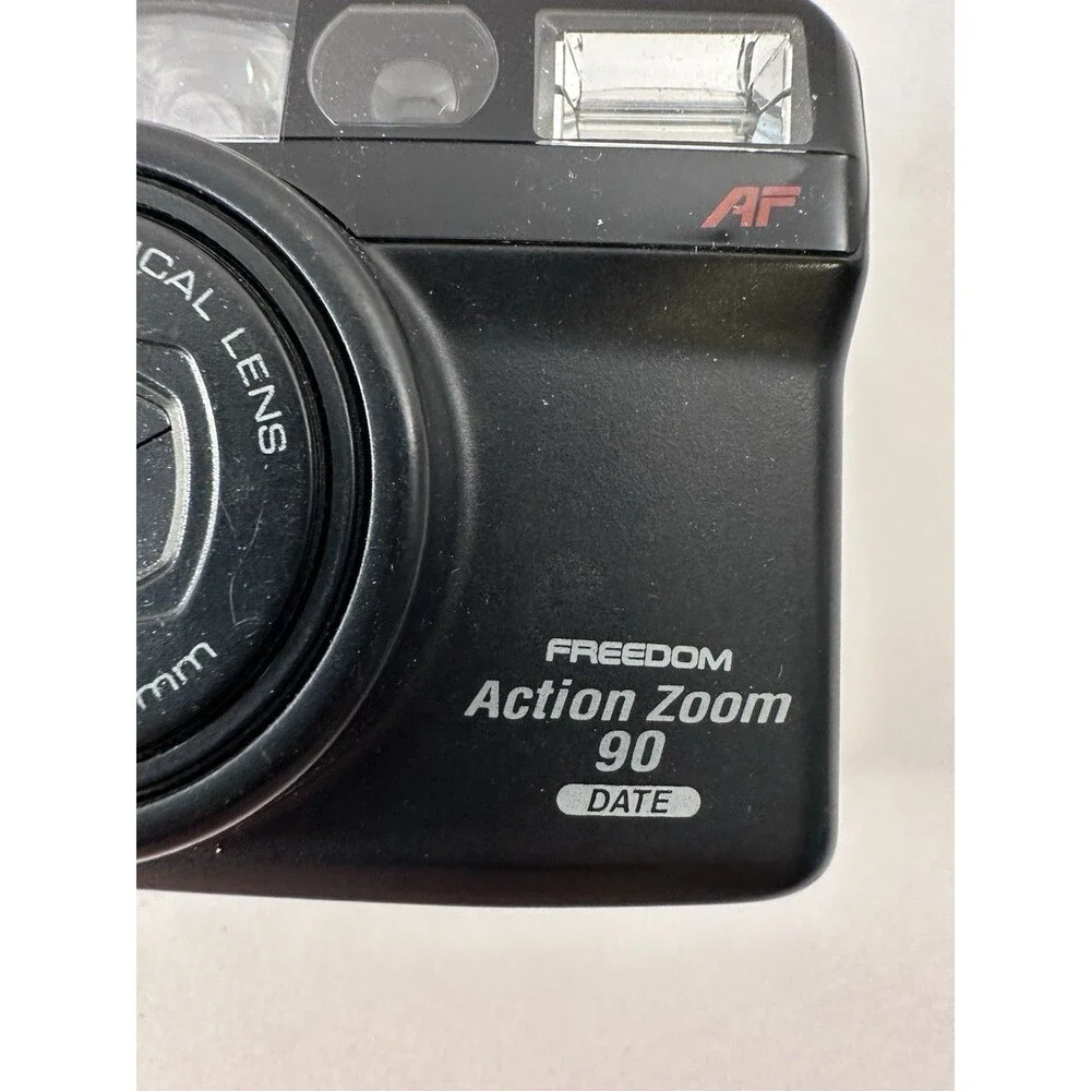 Minolta Freedom Action Zoom 90 35mm Film Camera DATE Black – For
